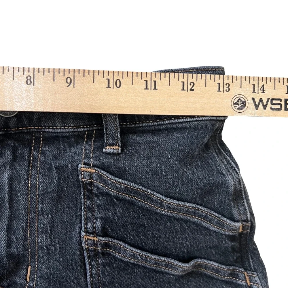 Madewell The Perfect Vintage Mid-Length Cargo Jean Short in Shamp Wash Size 25